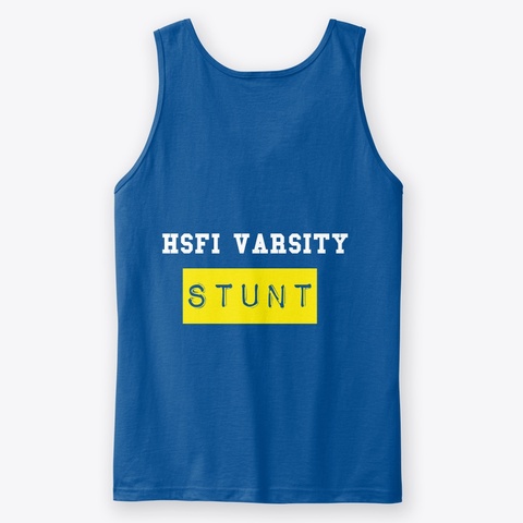 Hsfi Stunt Practice Top Royal T-Shirt Back
