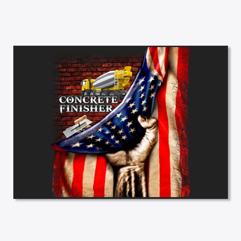 Proud American Concrete Finisher