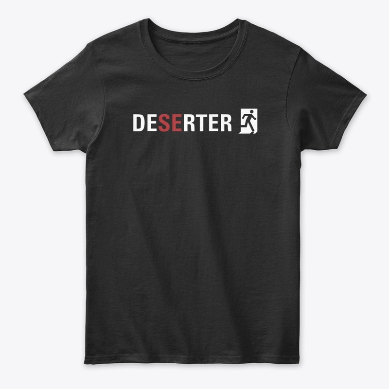 Classic white logo on dark colours