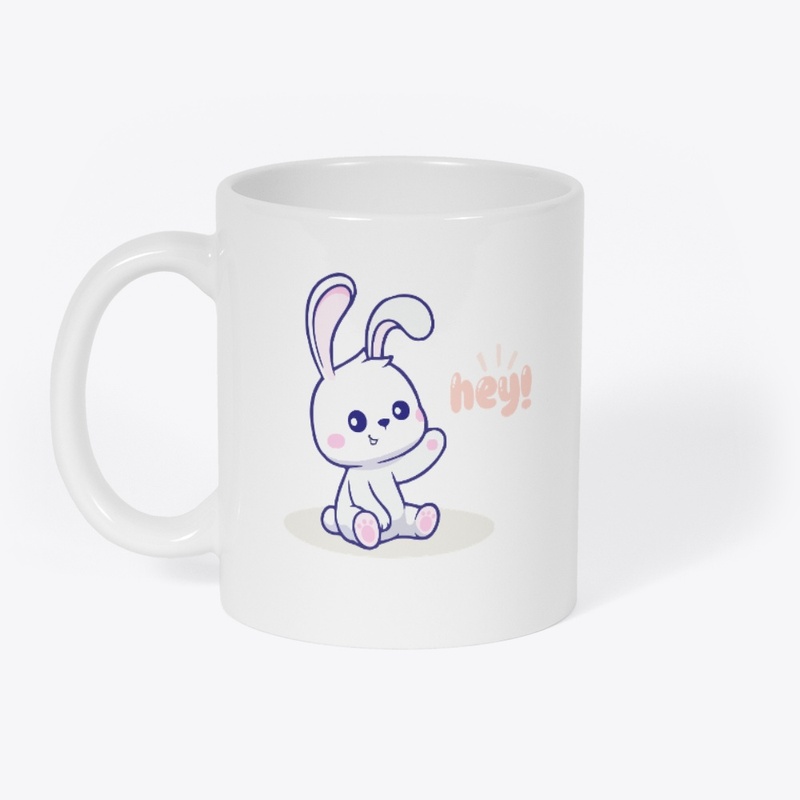  Hey baby bunny saying, bunny print