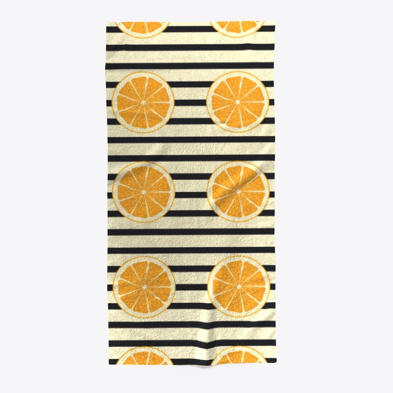 Oranges On Stripes