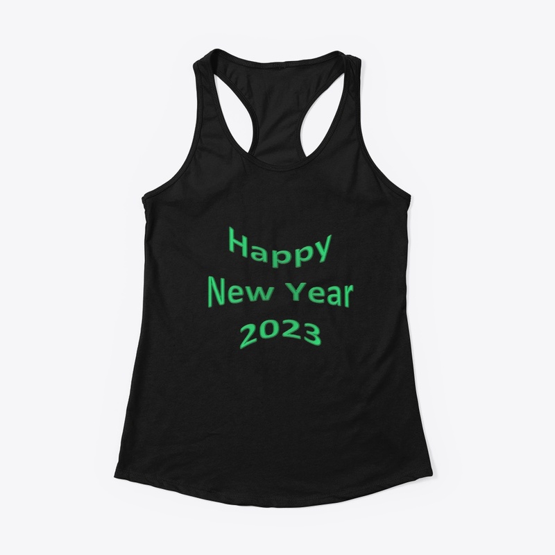Happy new year 2023 in green