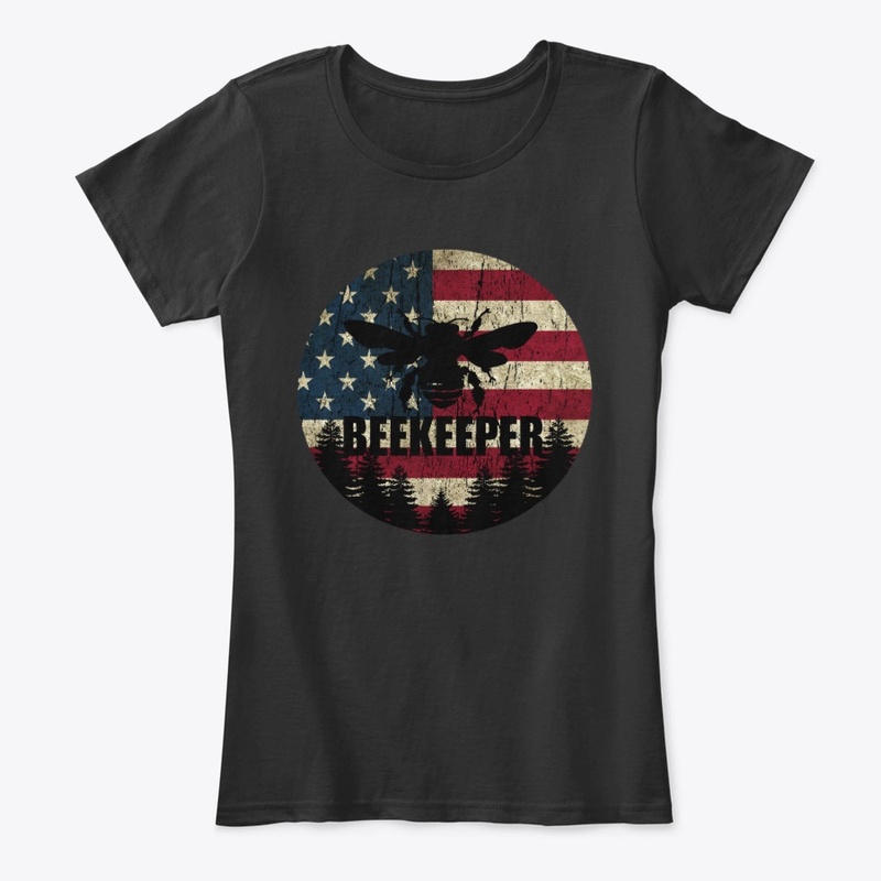 American Flag Bee US Patriotic beekeeper