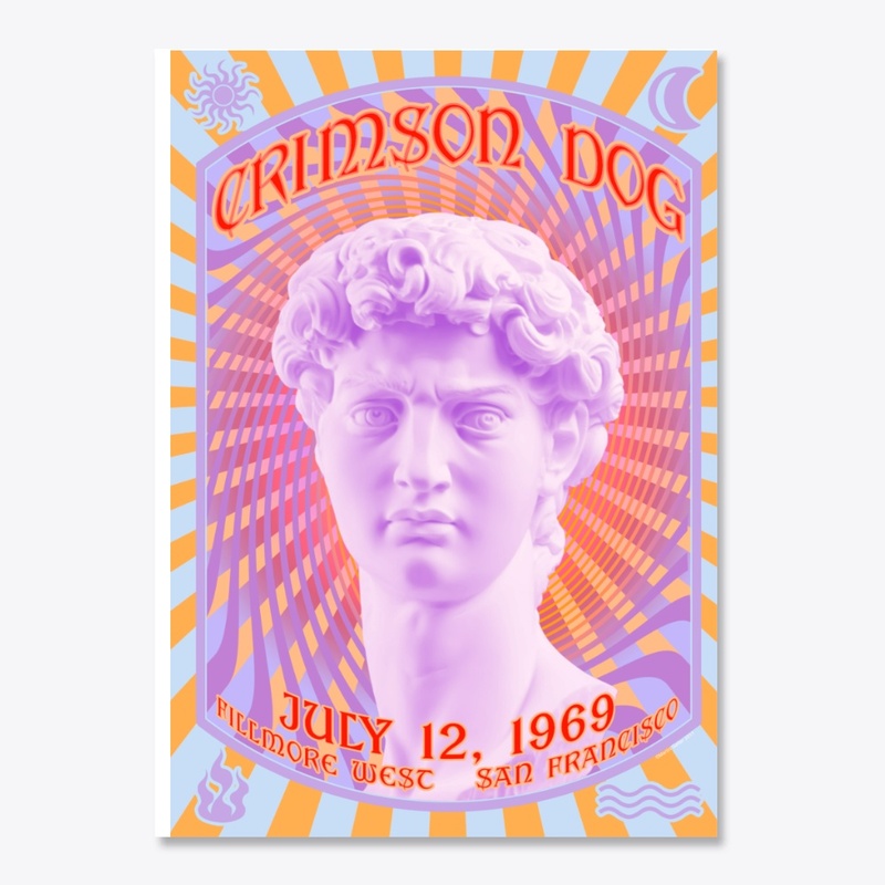 Psychedelic Poster - Crimson Dog