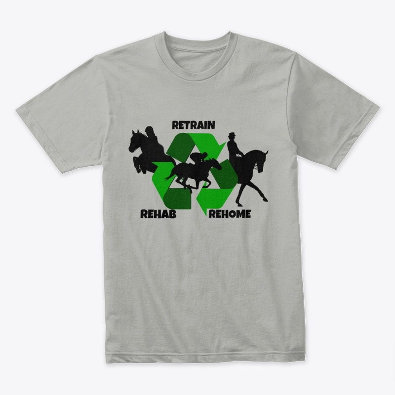 Rehab, Retrain, Rehome Logo Premium Tee