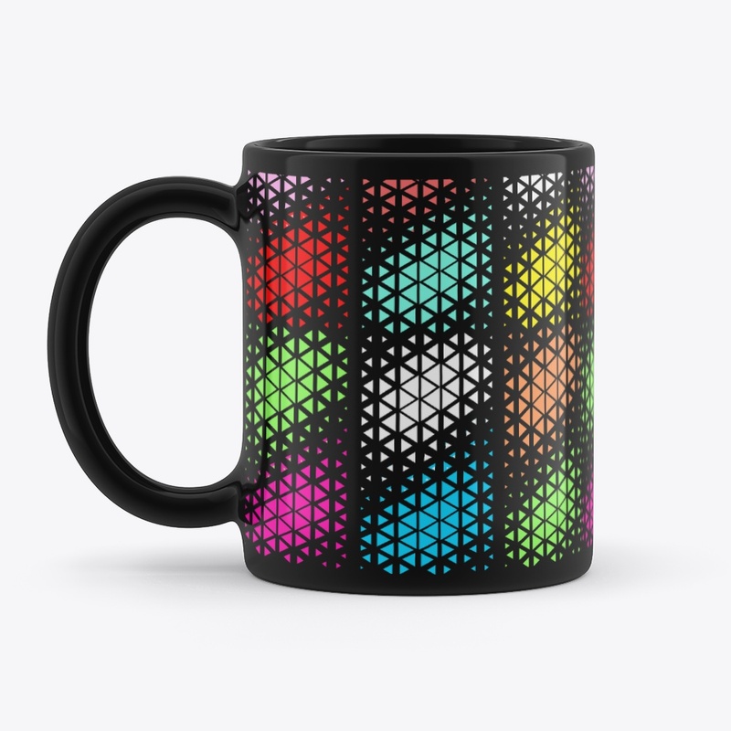Geometric Color Pattern  Mug