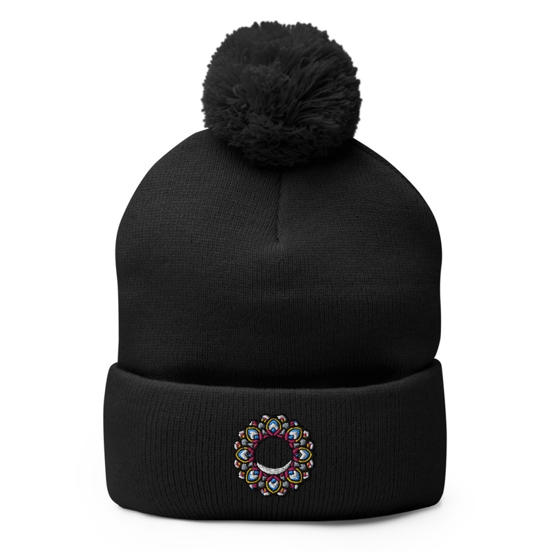 Mandala Design Knit Cap