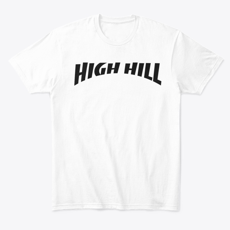 HIGH HILL LOGO TEE WHITE AND BLACK