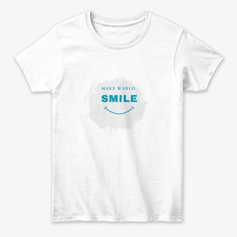 Black And White Simple Smile T