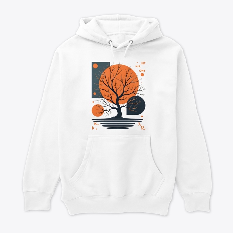 Minimalist Tree graphic T-shirt design