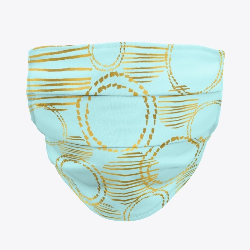 Baby blue, Gold circle