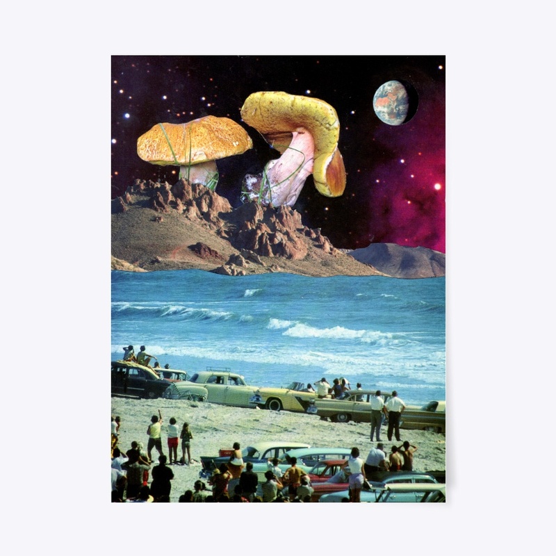 Mushroom Planet - Graphic Tee Collage 