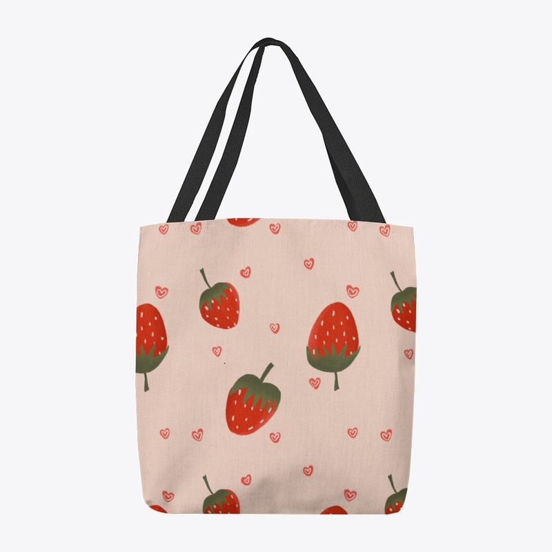 Strawberries N Hearts Pattern
