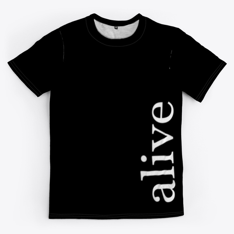Alive Written in White
