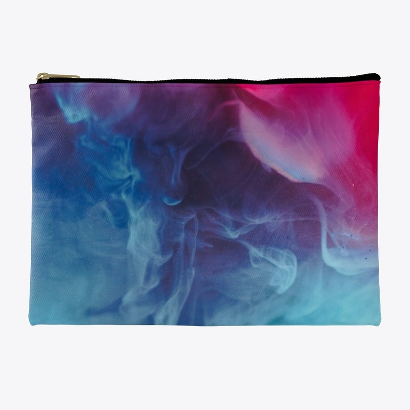 Blue, Red and Black Smoke