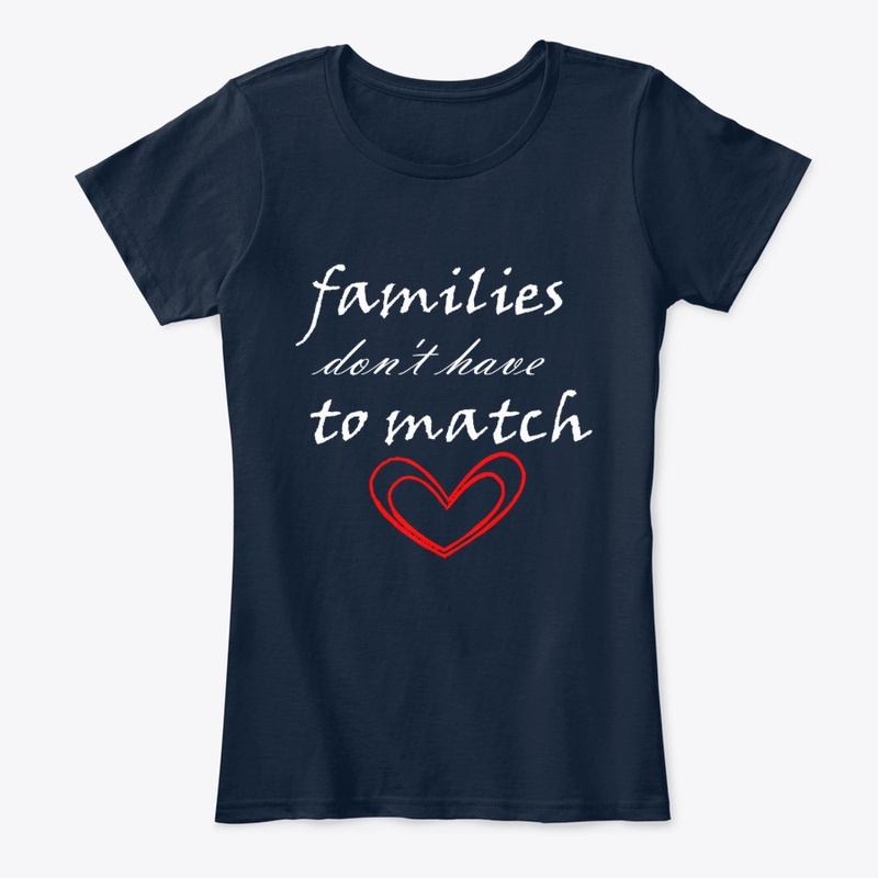 Families don't have to Match : Cut gift