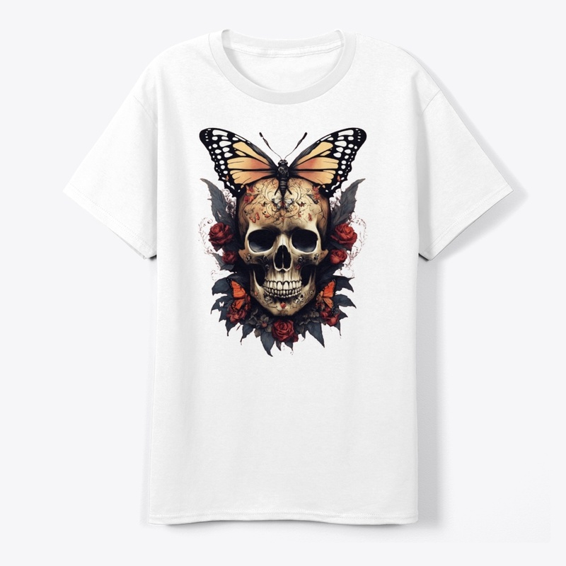  Gothic Skull Butterfly