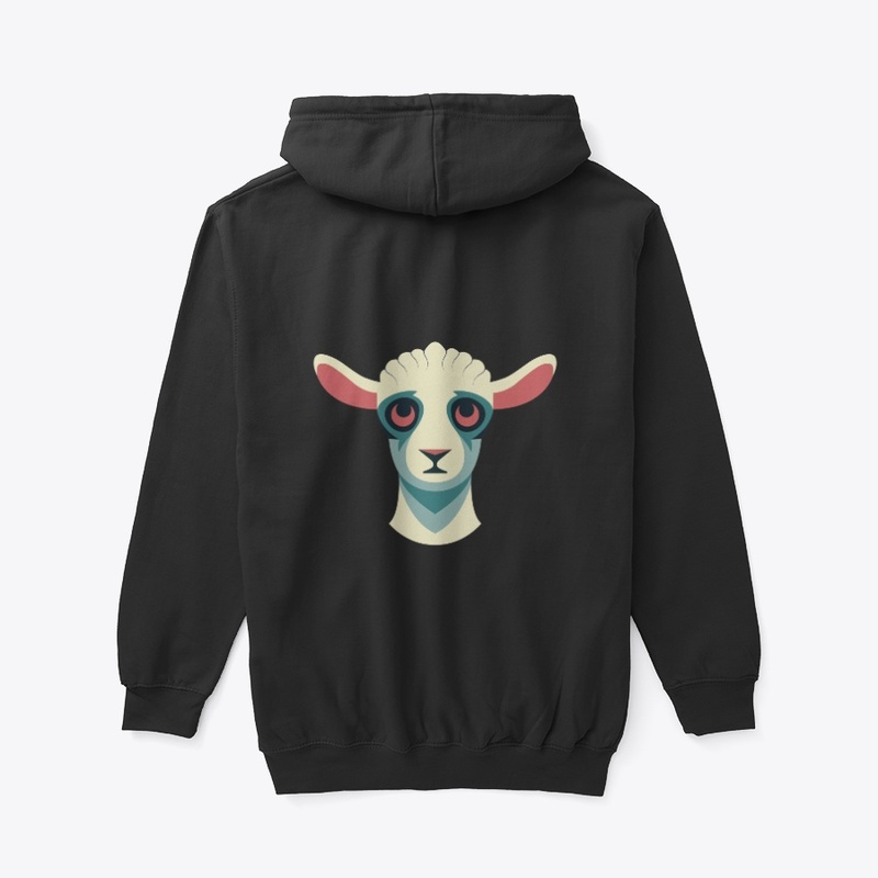 Whimsical Kid: Baby Goat Abstract Bliss