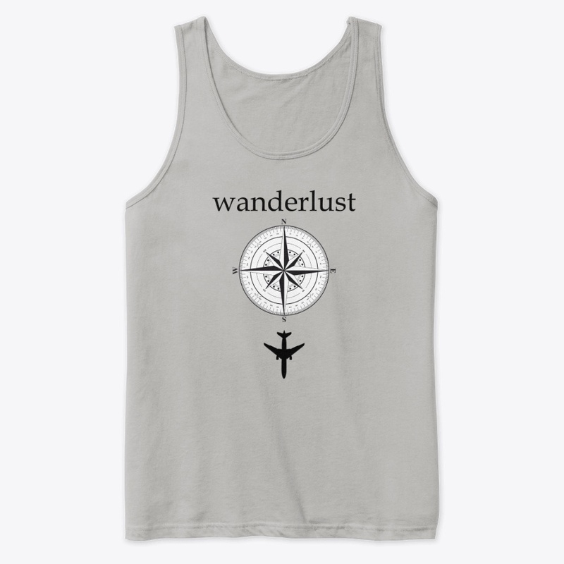 Wanderlust Travel Compass and Plane