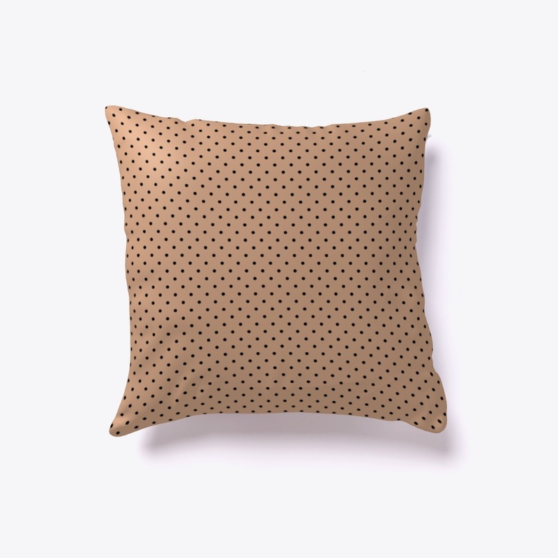 Coffee Black Polka Dots