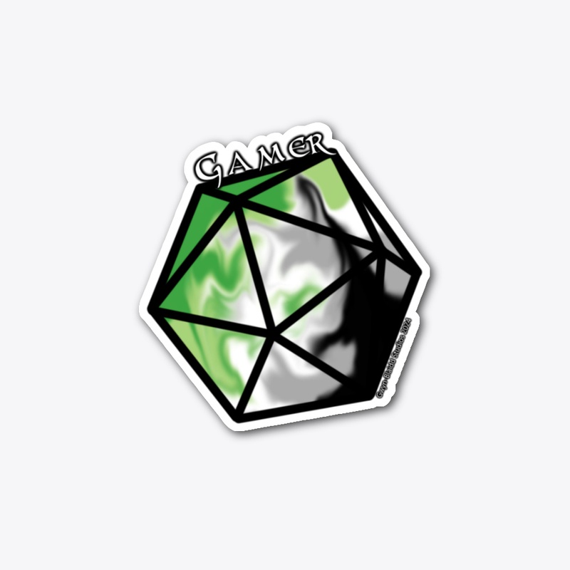 D20 Gamer Pride Aromantic