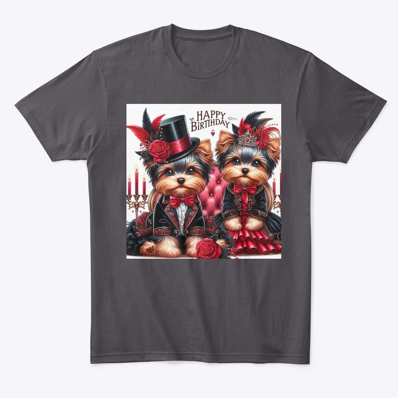 Elegant Yorkies Birthday Celebration