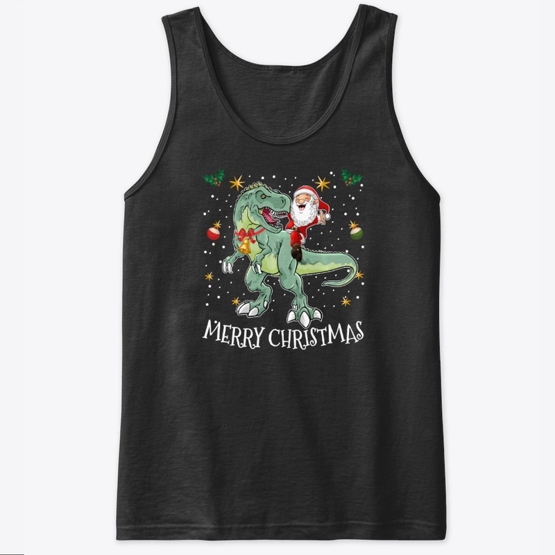 Santa Riding T Rex Christmas S A Dinosau
