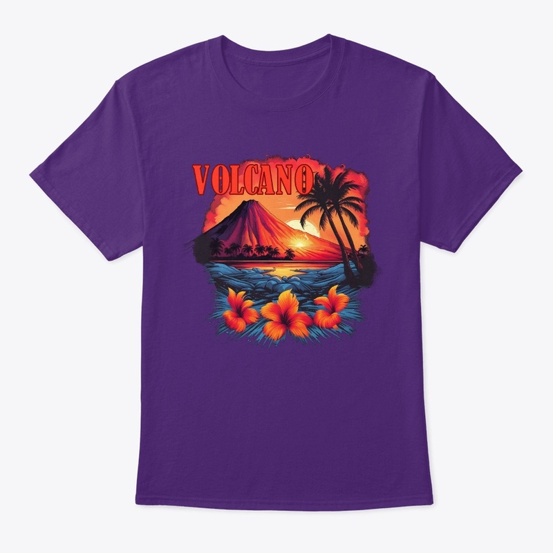 Volcano at Sunset