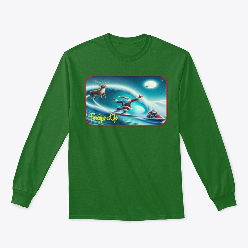 Foreign Life Santa Claus Surfing