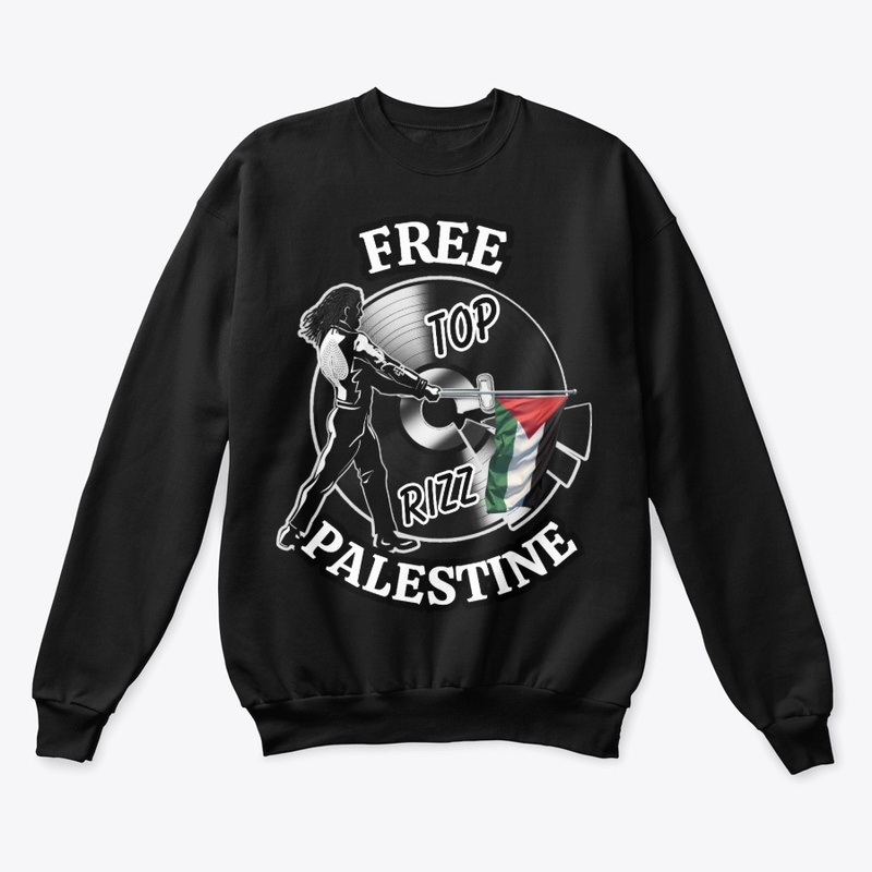TOP RIZZ LOGO, FREE PALESTINE