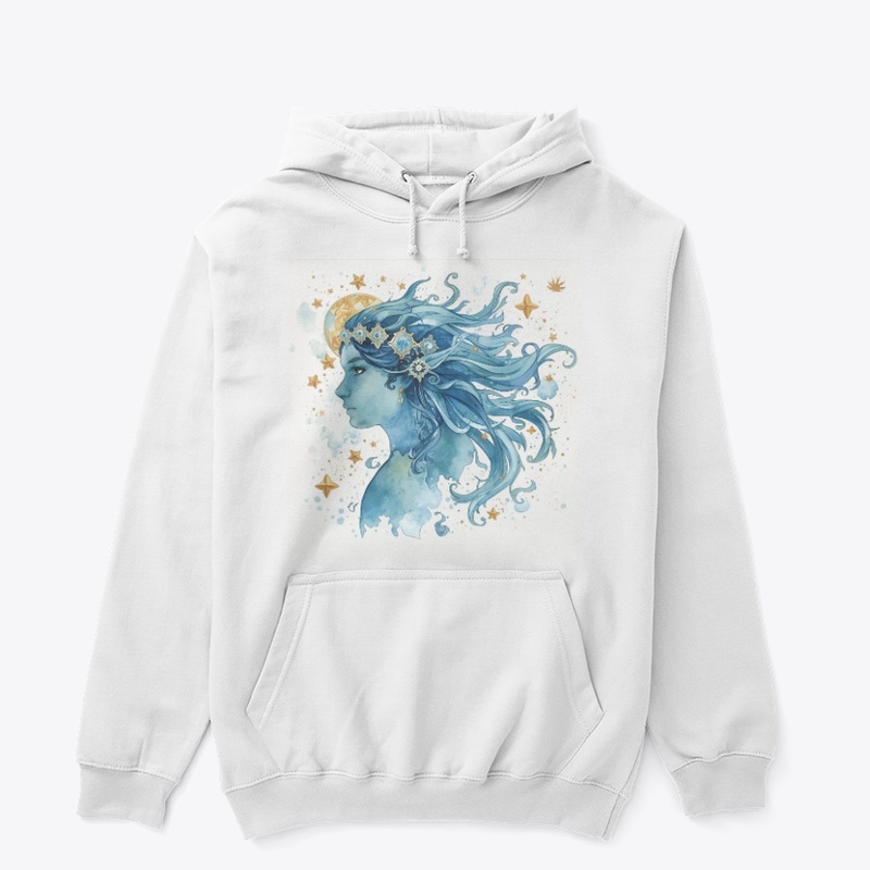 Aquarius in Blue Watercolors