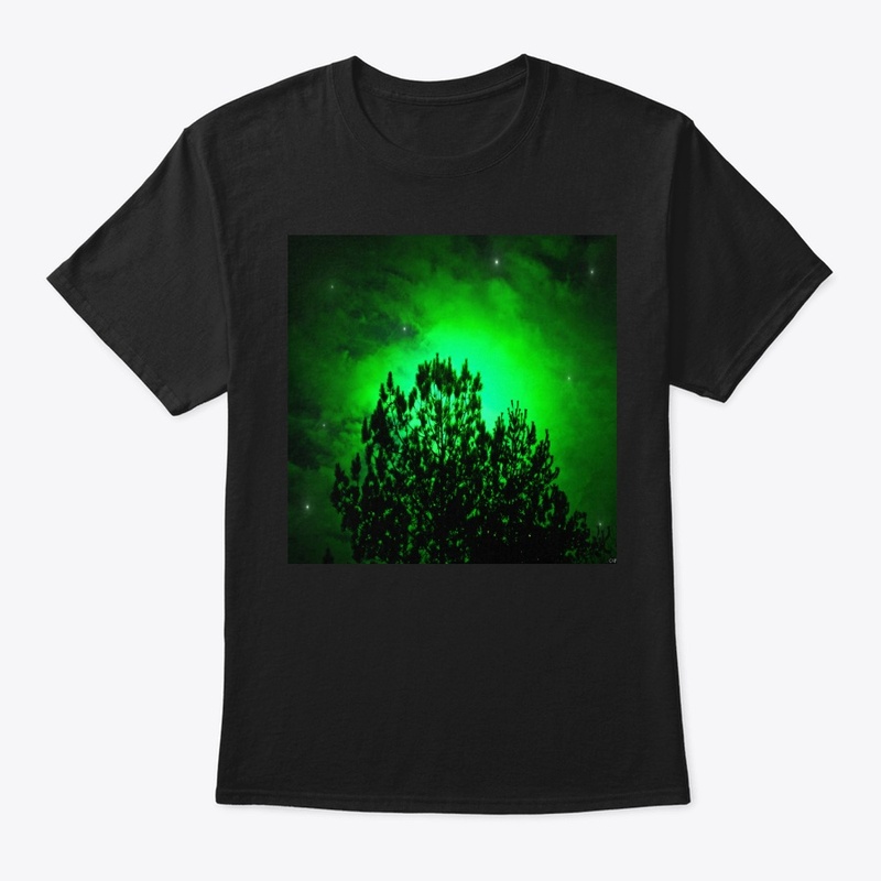 green tree glowing