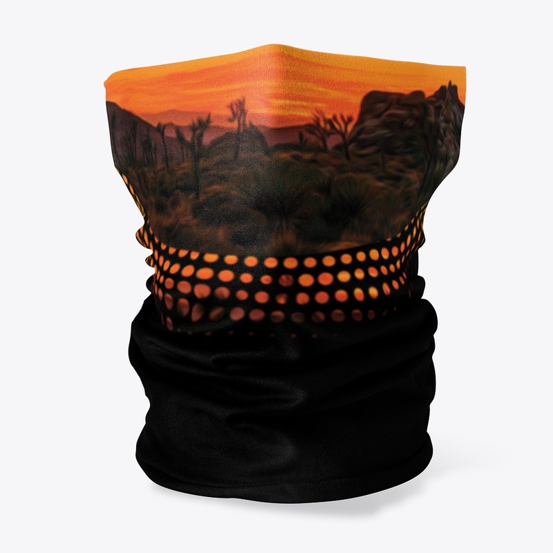 Sunset in the desert 	