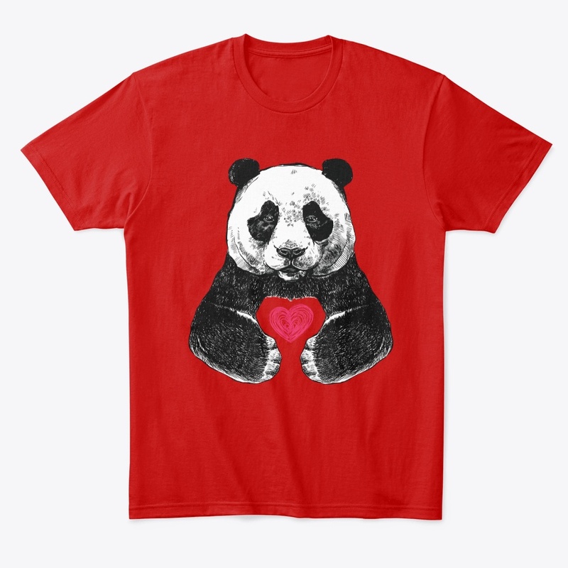 panda and heart -international panda day