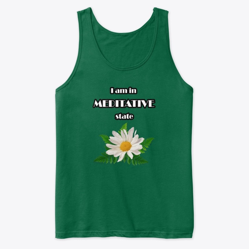I am in meditative state- White flower