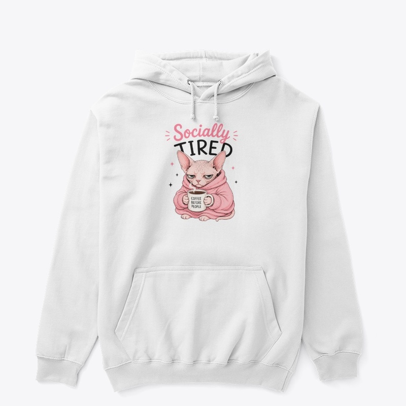 Socially Tired Sphynx Cat