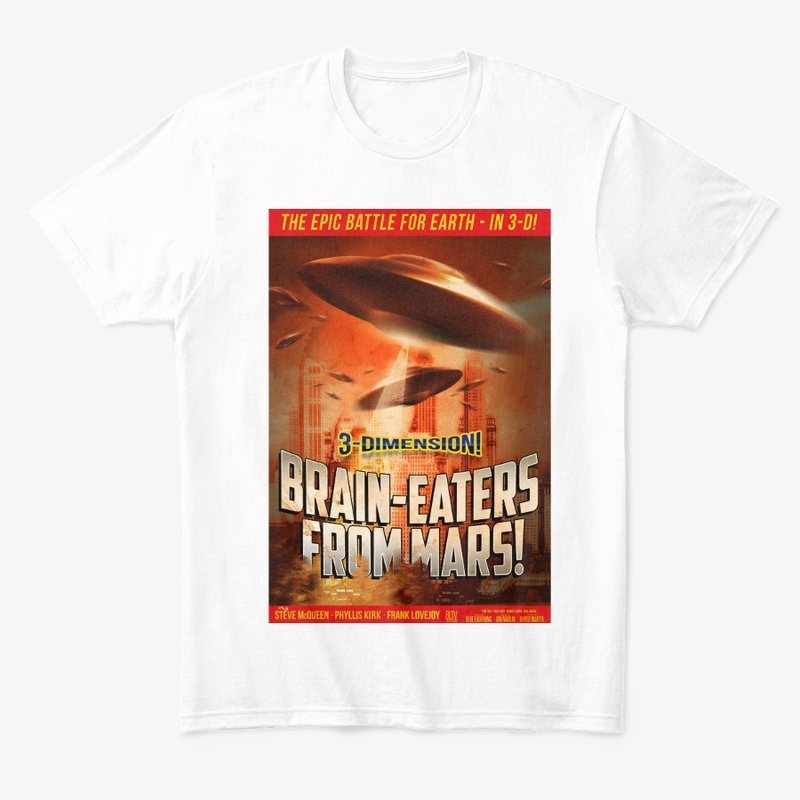 Brain-Eaters from Mars Retro Poster I