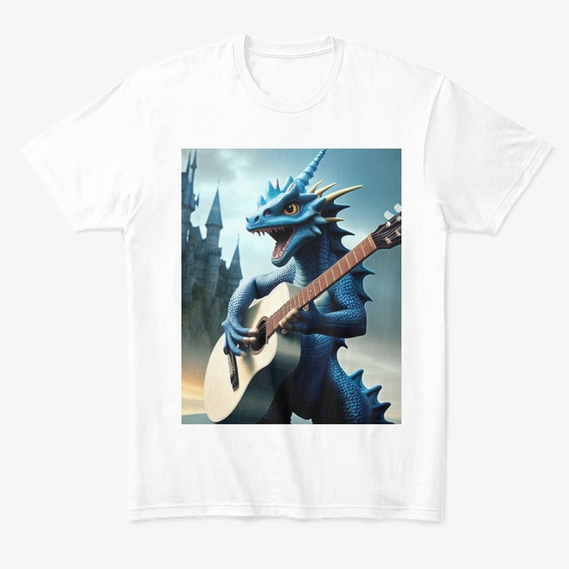 Dragon Jamming on Guitar