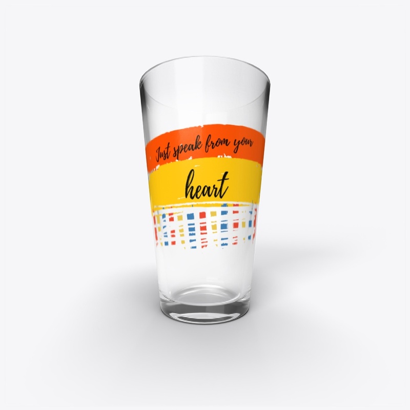 Speak from your heart drinkware
