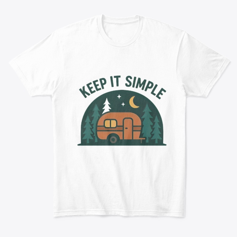 Keep It Simple-Retro Camper Night Forest