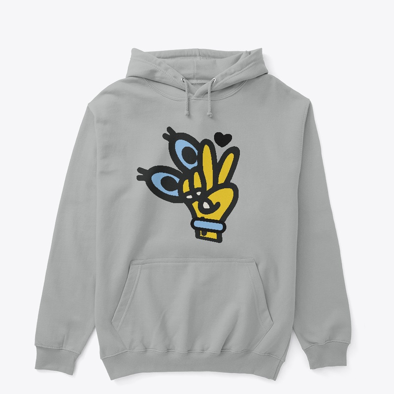 Peace Sign Graphic Hoodie