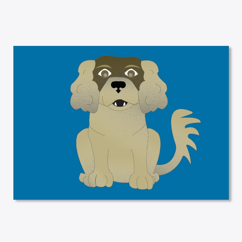 Happy Sitting Spaniel