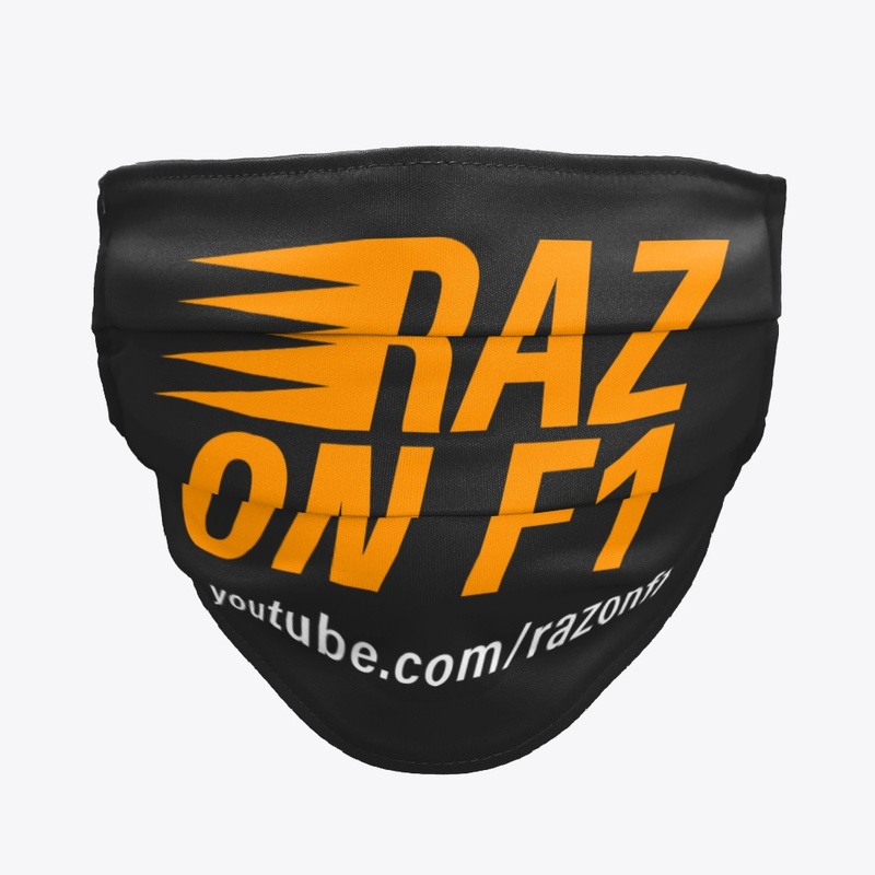 Raz on F1 face mask
