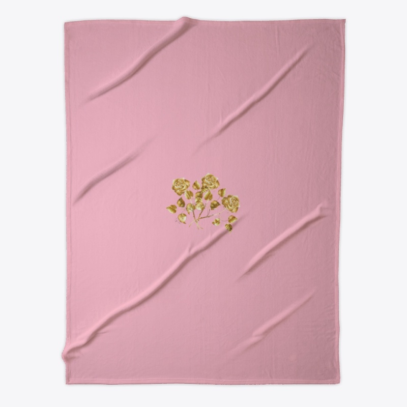 golden flower pillow, towel, canvas