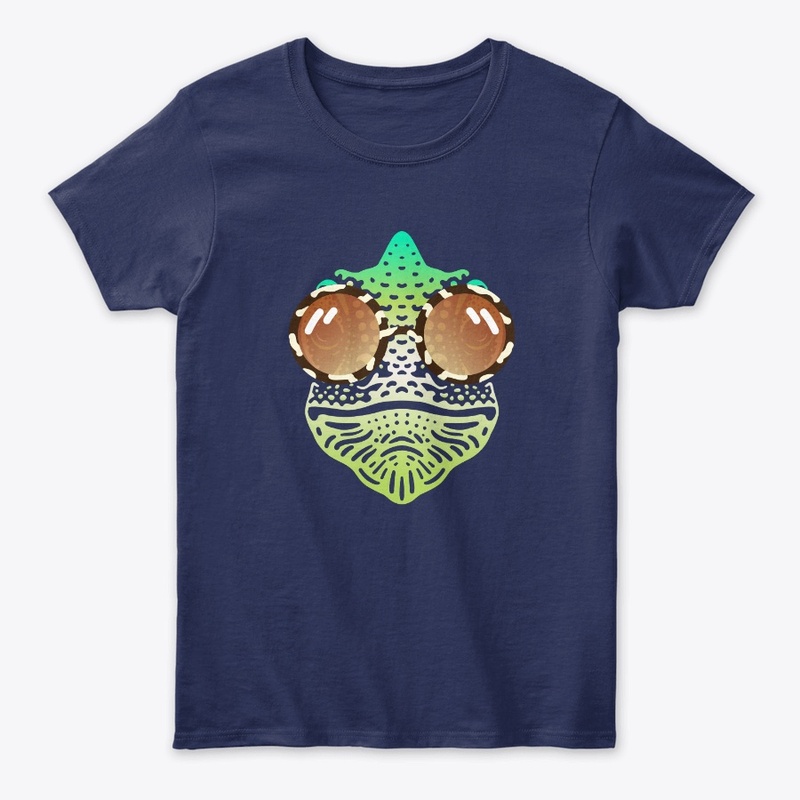 Cute Chameleon in Sunglasses (clr+sg01)