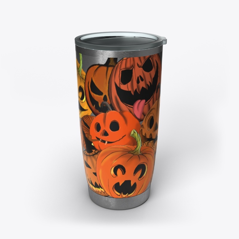 Jack-o-lanterns, halloween theme
