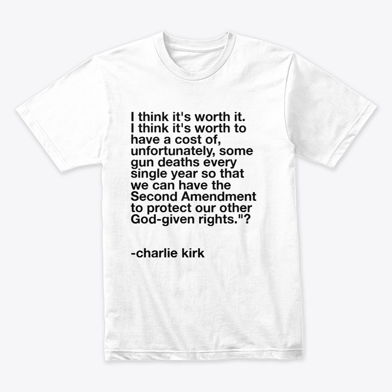 CHARLIE KIRK "I THINK" SHIRT REMEMBRANCE