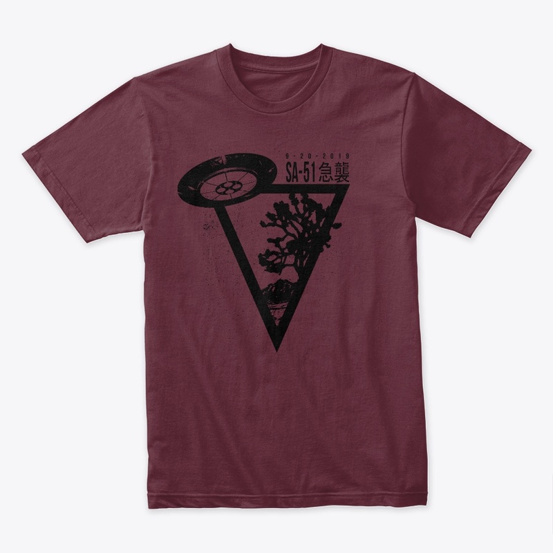 Storm Area 51 Desert Tree UFO Tshirt