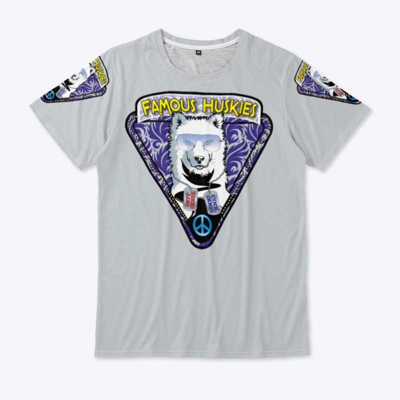 Famous Huskies All-Over-Print T-Shirt