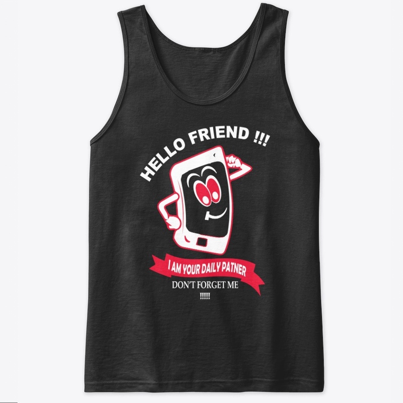 Mobile Lover T-Shirt Hello Friend